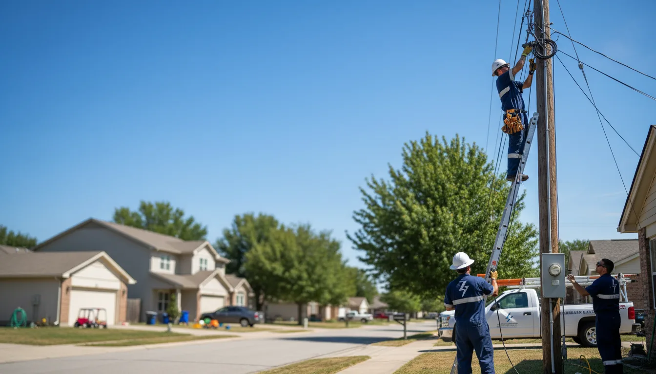 Residential electrician providing installation services in Groveport, OH